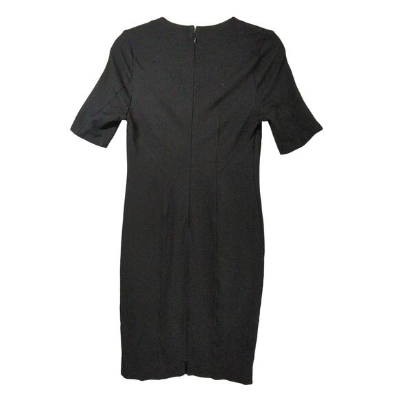 Cabi Claire Ponte Dress 3101 Womens 6 Black Knit Sheath Back Zip - Picture 8 of 8